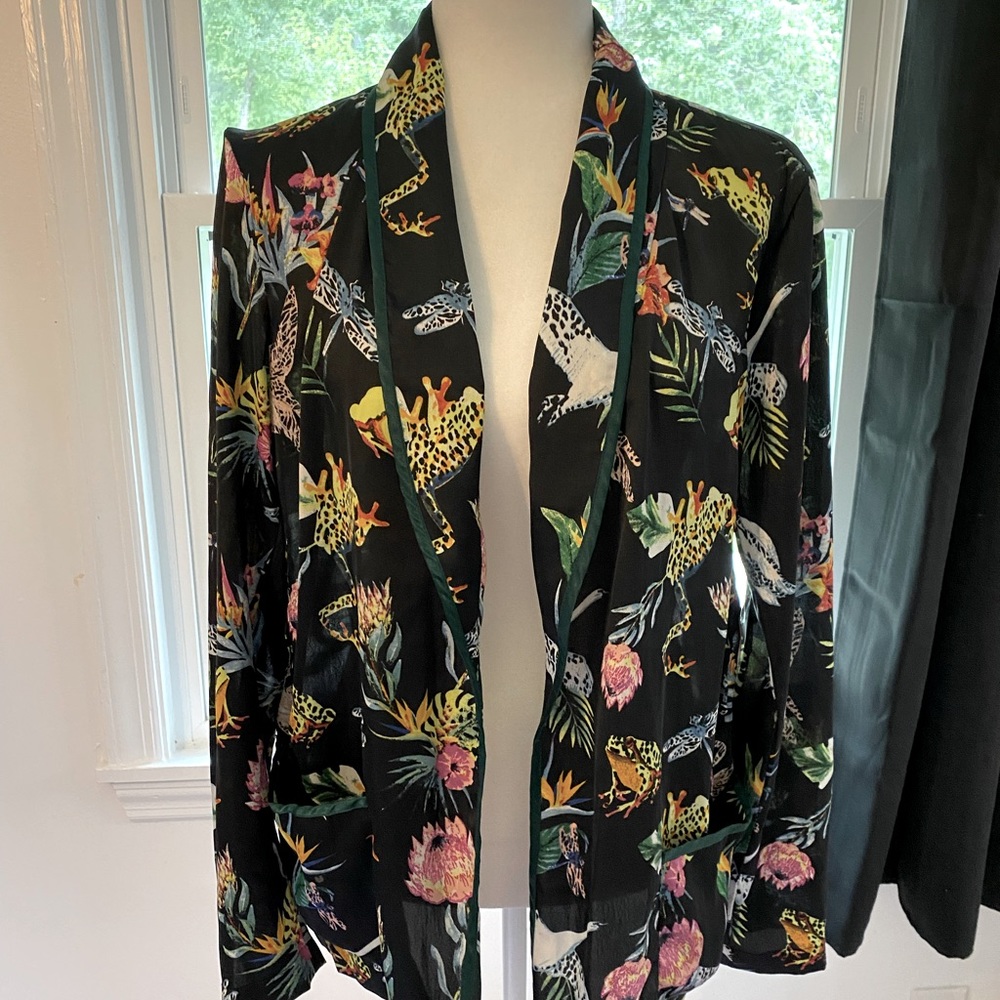 Amphibian open front lightweight blazer